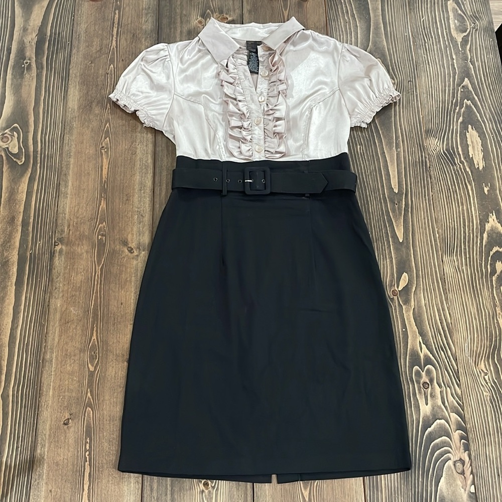 🌟Host Pick🌟Gold & Black Love Tease Dress